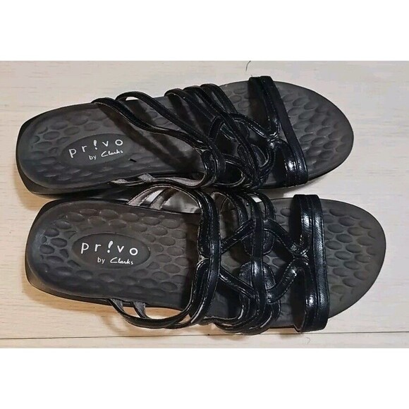 Privo by Clarks Slip‎ On Slides Sandals Shoes Women Sz 7M Cushioned Footbed P10 - Picture 6 of 8